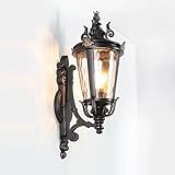 Aplique de Pared LED Europeo para Exteriores, E27 (Altura: 59 cm)