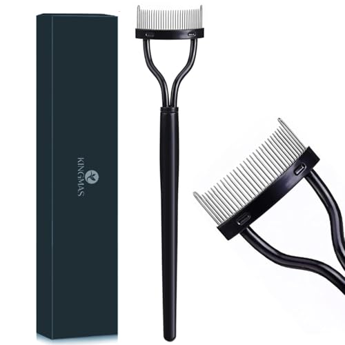 Eyelash Comb KINGMAS Eyelashes Separator Curler Makeup Mascara Applicator Comb Cover with False Eyelashes Applicator Tool