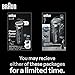 Braun Electric Shaver for Men, Series 7 7177cc, Wet & Dry Shave, Turbo & Gentle Shaving Modes, Waterproof Foil Shaver, Space Grey