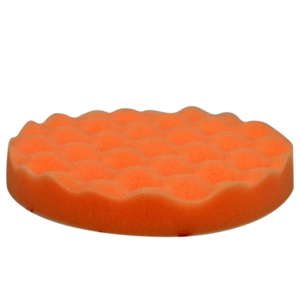 3M Perfect-it III Schiuma di Lucidatura con Borchie - vita extra, Arancione, Diametro 133mm, 2 pezzi