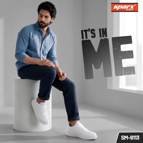 Image of SPARX Sneaker for Men - Stylish Lace-Up Casual Shoes with Soft Cushioning, Durable Construction & All-Day Comfort