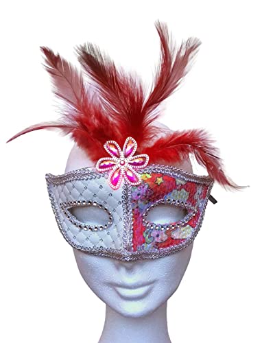 Fartoni Mascara veneciana Rosa para mascaras carnaval. Mascara veneciana mujer amarilla. Antifaz carnaval veneciano de colores. Antifaz para disfraz veneziano niña. Máscaras venecianas Cover