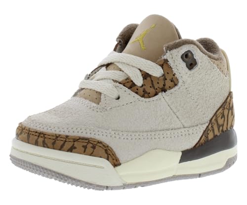 Jordan Toddler's 3 Retro Palomino Lt Orewood Brown/Gold (DM0968 102)