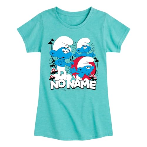 Smurfs - No Name - Toddler and Youth Girls Fitted Short Sleeve Graphic T-Shirt