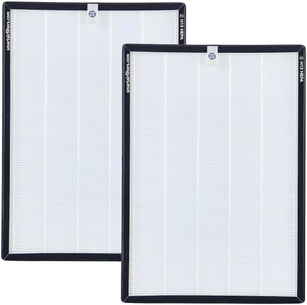 Smart Air SA600 True H13 - Filtro de repuesto HEPA (paquete de 2) - 99.95% de filtración de partículas, compatible con purificador de aire Smart Air