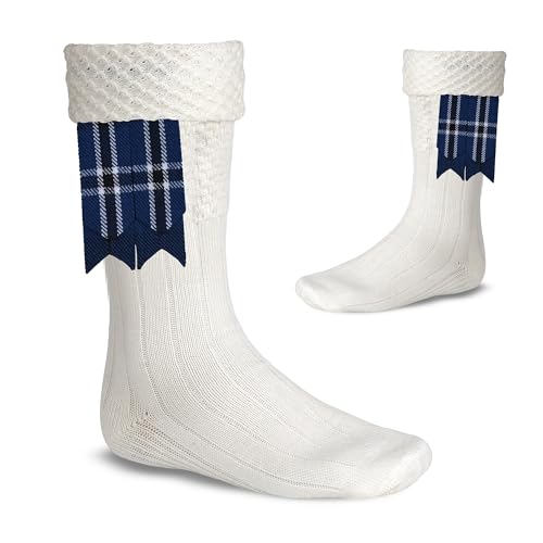 Image of Scottish Tartan Kilt Flashes with Elastic Adjusters