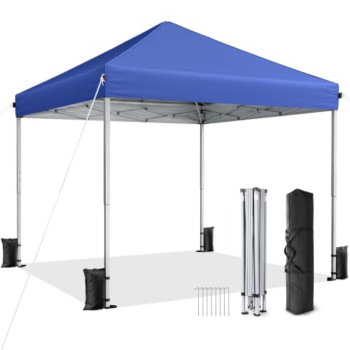 Vinabilia 10x10 Pop Up Canopy Tent with One-Push Center...