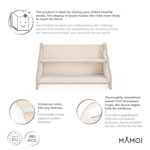 MAMOI® Libreria verticale per bambini, Porta libri...