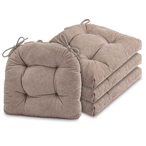 GYALAPERI Chair Cushions for Dining Chairs Set of 4, Tufted Chair Pads