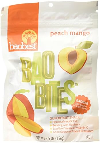 Baobest Baobab Fruit Bites Multiflavored 3- Count (Peach Mango, Pomegranate, Blood Orange)