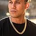 LIFETIME JEWELRY 11.5mm Flat Cuban Link Chain Necklace for Men 24k Real Gold Plated (22 inches, Gold)