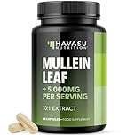 Mullein Leaf Capsules for Respiratory Health - 5000mg Extract 10:1 for Lung Support and Immune Function - 60 Count - Vegan, Non-GMO Capsules - Herbal Supplement for Daily Wellness - 2 Month Supply