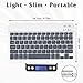 UrbanX Ultra-Slim Bluetooth Rechargeable Keyboard for Huawei MatePad 5G and All Bluetooth Enabled iPads, iPhones, Android Tablets, Smartphones, Windows pc - Shadow Grey