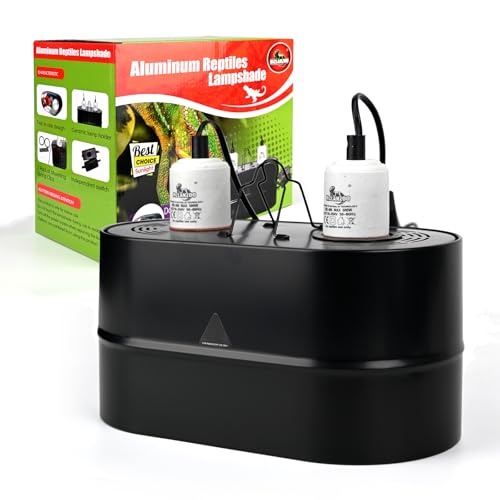 Dual Reptile Light Fixture Deep Dome,Max 150W,UV Lamp Fixture Dual Lamp Cap for Reptiles Terrarium with Two Independent Switches Heat Lighting Lamp Kit. - image 8