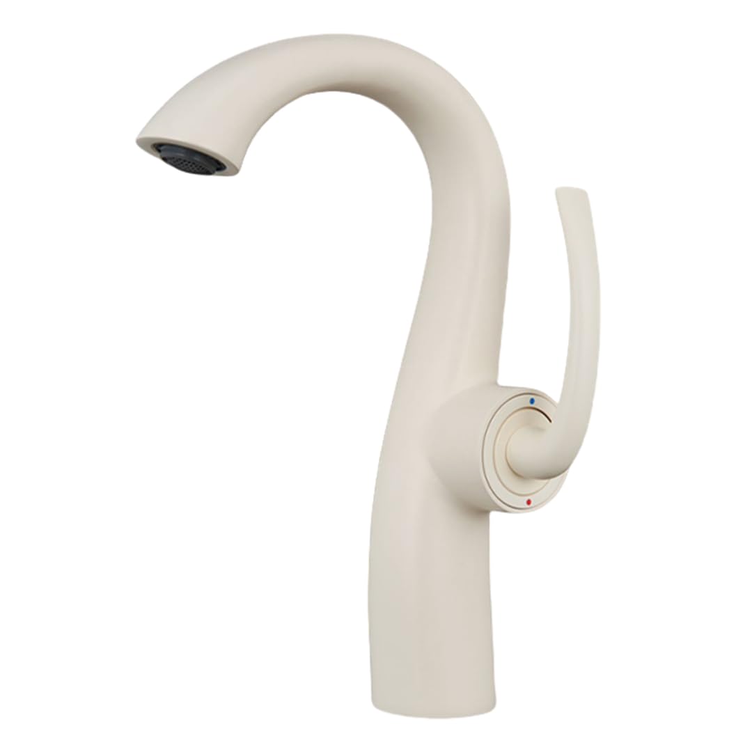 Robinet de salle de bain anti calcaire mitigeur laiton doré