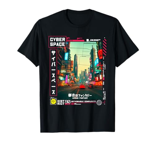 Vaporwave Cyberpunk Streetwear im japanischen Retro Vibe 90er Jahre T-Shirt