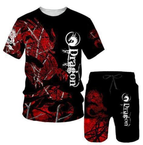Ensemble t-shirt et short 3D vêtement plage homme femme haut short de sport taille L