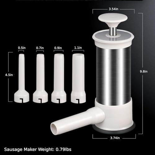 Machine à saucisses verticale en acier inoxydable avec 4 tubes de farce - 8