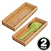 mDesign Wooden Bamboo Drawer Organizer - 15