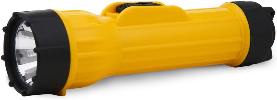 Bright Star Bright Beam 2D Cell LED Heavy Duty Safety Flash Light Lightweight, Anti-Roll Durable, Rugged, Emergency, Home,Work Job Site Torch Light