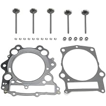 Cylinder Head Valves Gaskets Kit For Yamaha Grizzly Raptor Rhino 660 660R 2001-2008 21-4N Steel for Yamaha YXR660F Rhino 660 2004-2007