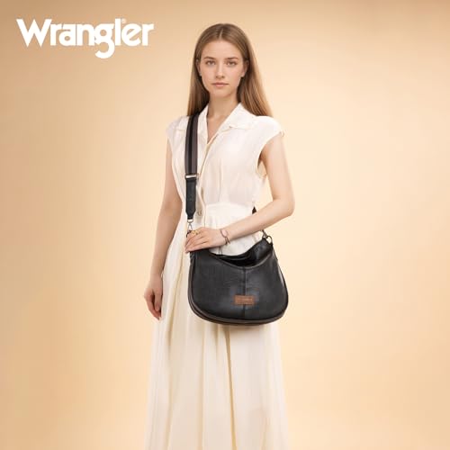 Image of Wrangler Hobo Bags Crossbody Bag for Women Shoulder Purse Handbags with Adjustable Strap