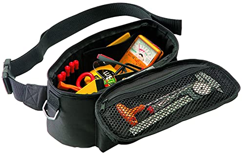 Plano PL545 Tool Bumbag With Document Compartment,Black/Red,30 x 15 x 16 cm