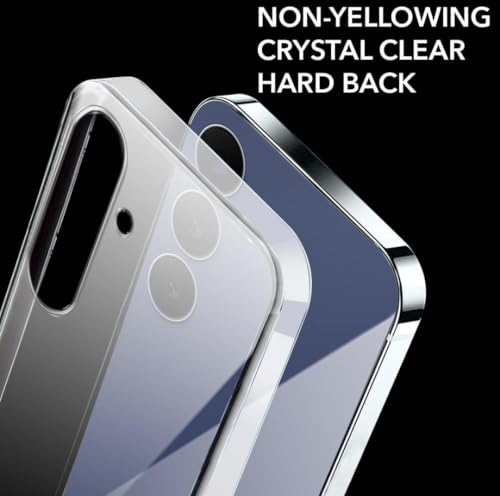 Image of DIZORO Compatible with Samsung Galaxy S25 Fe 5G Back Cover Case Clear,[ Anti Yellow ][Military Grade Protection] Hard PC Back Cover Transparent