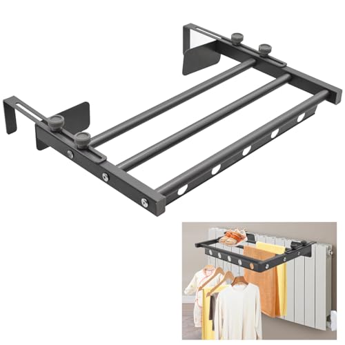 Yiomxhi Tendedero Radiador o Balcón, Soporte para Tender Ropa Aho...