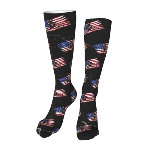 OKLRYNBV Motocross Dirt Bike Casual Socks Men's Outdoor Sports Stockings