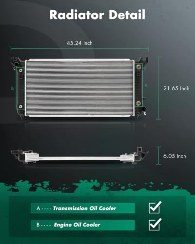 Image of SCITOO Automotive Replacement Engine Radiators for Cadillac Chevrolet GMC