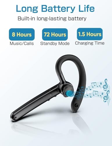 Auricular inalámbrico sobre oreja con micrófono compatible BLU S91 miniatura 7