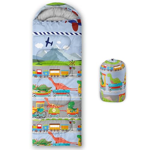Image of QOOMO Axolotl Cute Camping Sleeping Bags,3 Season Warm & Cool Weather,Lightweight,Waterproof Sleeping Bags for Adults & Kids,Traveling,and Outdoors