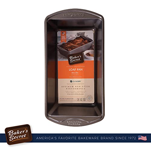 Baker's Secret Large Loaf Pan For Baking Bread, Nonstick Carbon Steel Rectangular Pan 11" X 6", Premium Food-Grade Coating, Non-Stick Meatloaf Bread Loaf Pan, Bakeware Diy - Classic Collection #TOP3
