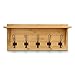 HBCY Creations Rustic Wall Mounted Coat Rack with Shelf - Solid Wood 24