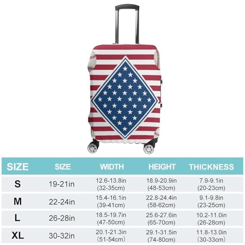 Travel Luggage Cover American Flag Baseball Art Suitcase Protector Anti Scratch Suitcase Washable Baggage Covers Carry On Luggage Cover2
