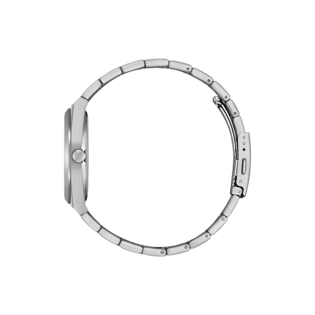 Citizen Vagary by Orologio Uomo Classico Timeless IB9-719-73 | Cassa e Bracciale Acciaio 38mm | Quadrante Blu a Righe con Datario | Quarzo | WR 5 BAR