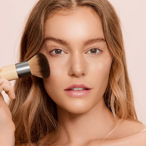 ECOTOOLS Blend + Blur Makeup Brush and Sponge Duo, Makeup Blending Sponge & Foundation Brush, For Liquid & Cream Products, Cloud Skin, Eco Friendly, Latex-Free, Cruelty Free, & Vegan, 2 Count - imagen 8