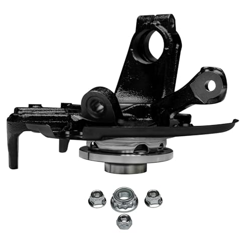 Image of Detroit Axle - Front Right Steering Knuckle and Wheel Hub Bearing CV Axle Assembly Replacement for Jetta Volkswagen Beetle Golf