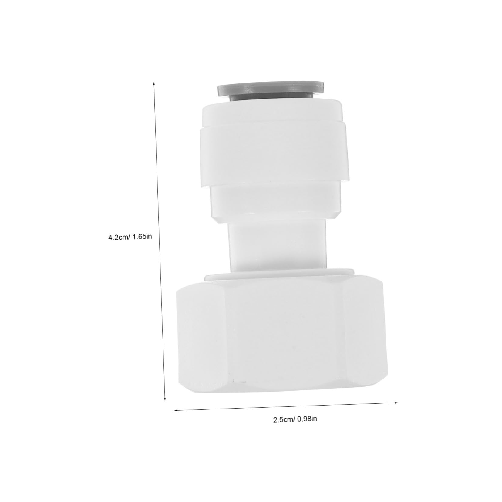 NAMOARLY 10pcs Quick Connector Water Filter Adapter Water Hose Water Purifier Fittings Plastic Fitting Connectors Plastic Water Purifiers Connector Fitting Check Valve Abs White Faucet