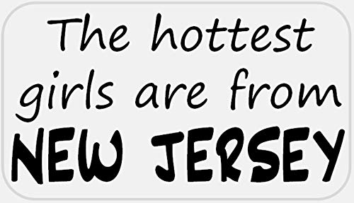 The Hottest Girls are from New Jersey - 100 Stickers Pack 2.25 x 1.25 inches