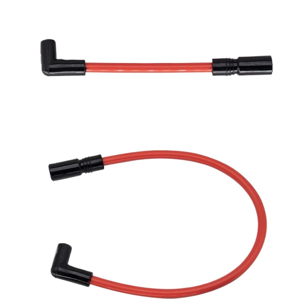 2 PCS 10.4mm 10mm Motorcycle Spark Plug Wire Compatible with Softail FXD 1999-2017