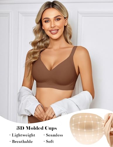 Image of Avidlove Wireless Bra for Women Seamless Push Up Full Coverage Bra Comfort Bralette Support Everyday Bra