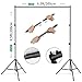 FOTOCREAT Backdrop Stand 6.5x6.5ft Adjustable Photo Studio Background Stand Support Frame Heavy Duty Photo Backdrop Stand Kit for Parties Wedding With 3 Crossbars 4 Backdrop Clamps,2 Sandbags Carrybag