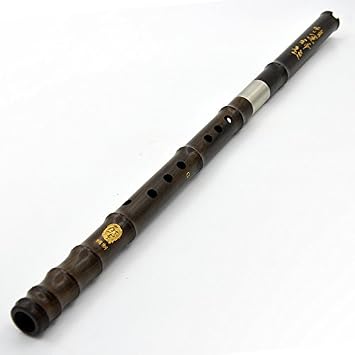 OrientalMusicSanctuary Recovered Aged Rosewood Chinese Vertical Xiao Flute - Chinese Shakuhachi Wooden Bamboo-Flute Key of F