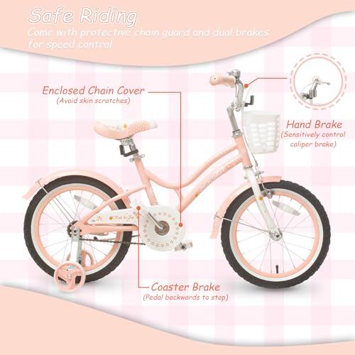 Image of ACEGER Kids Bike for Ages 2-14, 12-20 Inch Girls Bike