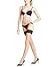 Produktbild FALKE Damen Stay Ups Lunelle 8 Denier - Ultra-Transparente, 1 Paar, Beige (Powder/Black 979), Größe: M
