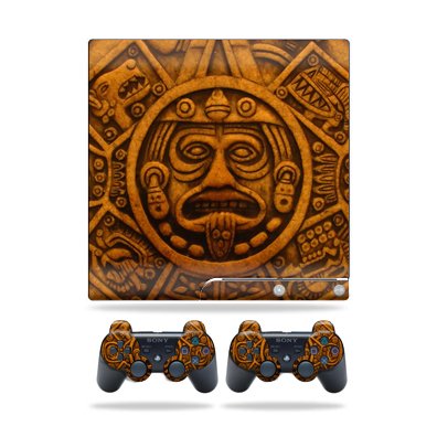 MightySkins Skin Compatible with Sony Playstation 3 Slim Console wrap Sticker Skins Carved Aztec