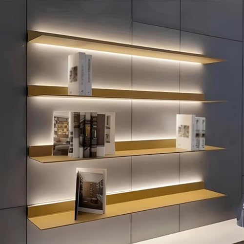 Étagère murale suspendue en métal pour illuminer et désencombrer un mur sombre