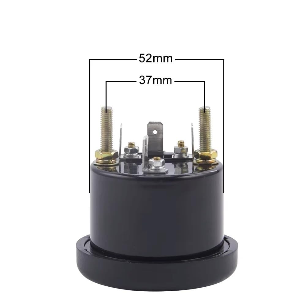 Termómetro medidor de Temperatura del Agua del Motor, 52MM, 38-120C, 12V, 24V, Apto for Piezas del generador(24V)
